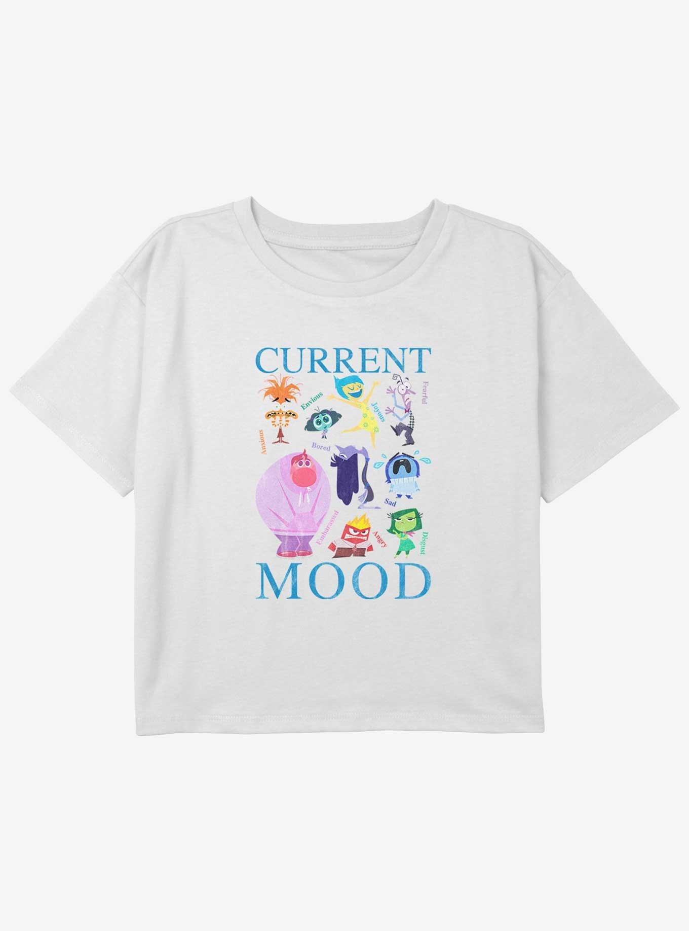 Disney Pixar Inside Out 2 Current Mood Girls Boxy Crop T-Shirt, , hi-res