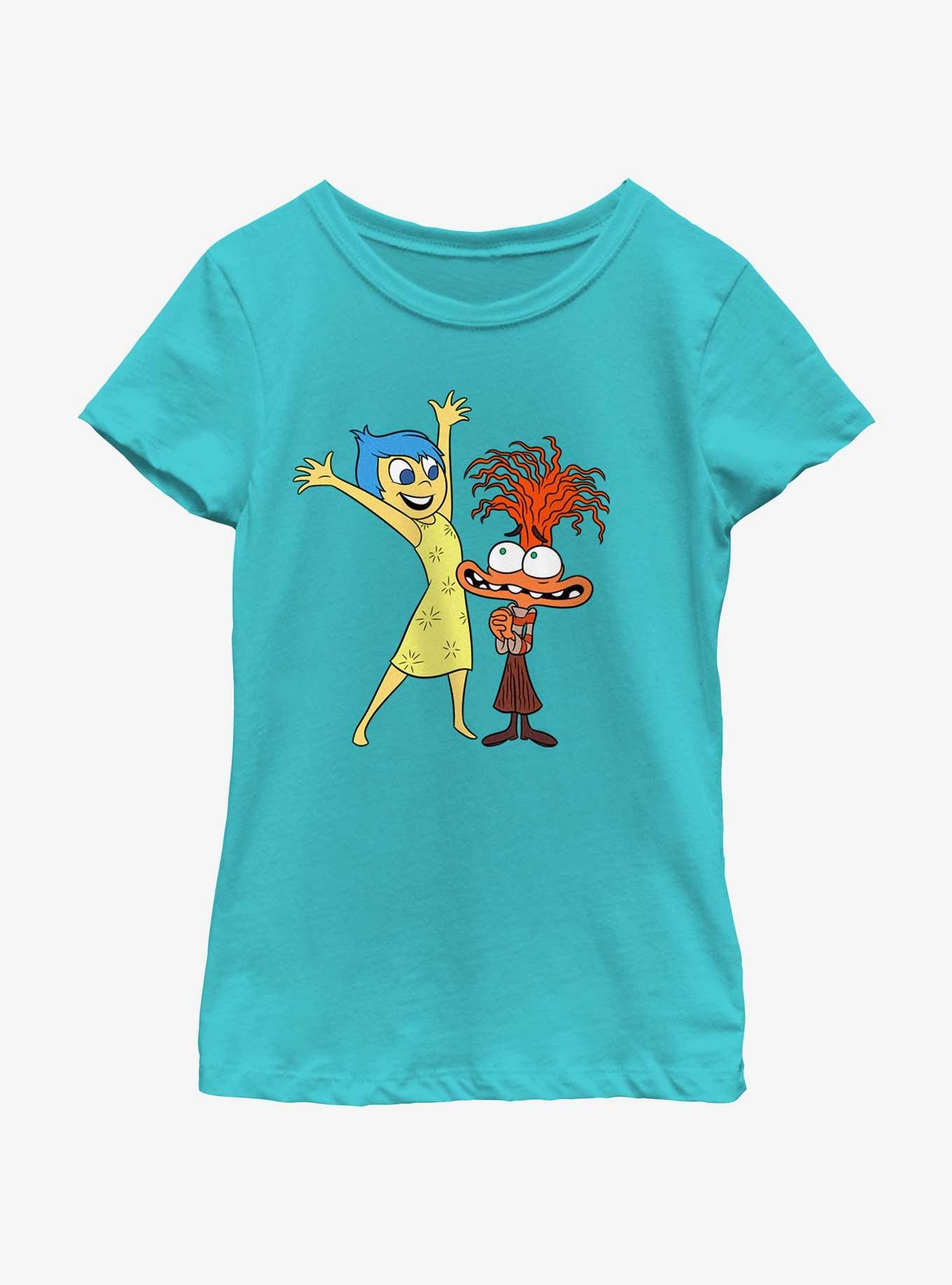 Disney Pixar Inside Out 2 Joy And Anxiety Girls Youth T-Shirt, , hi-res