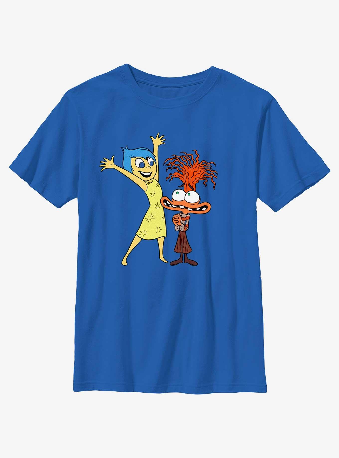 Disney Pixar Inside Out 2 Joy And Anxiety Youth T-Shirt, ROYAL, hi-res