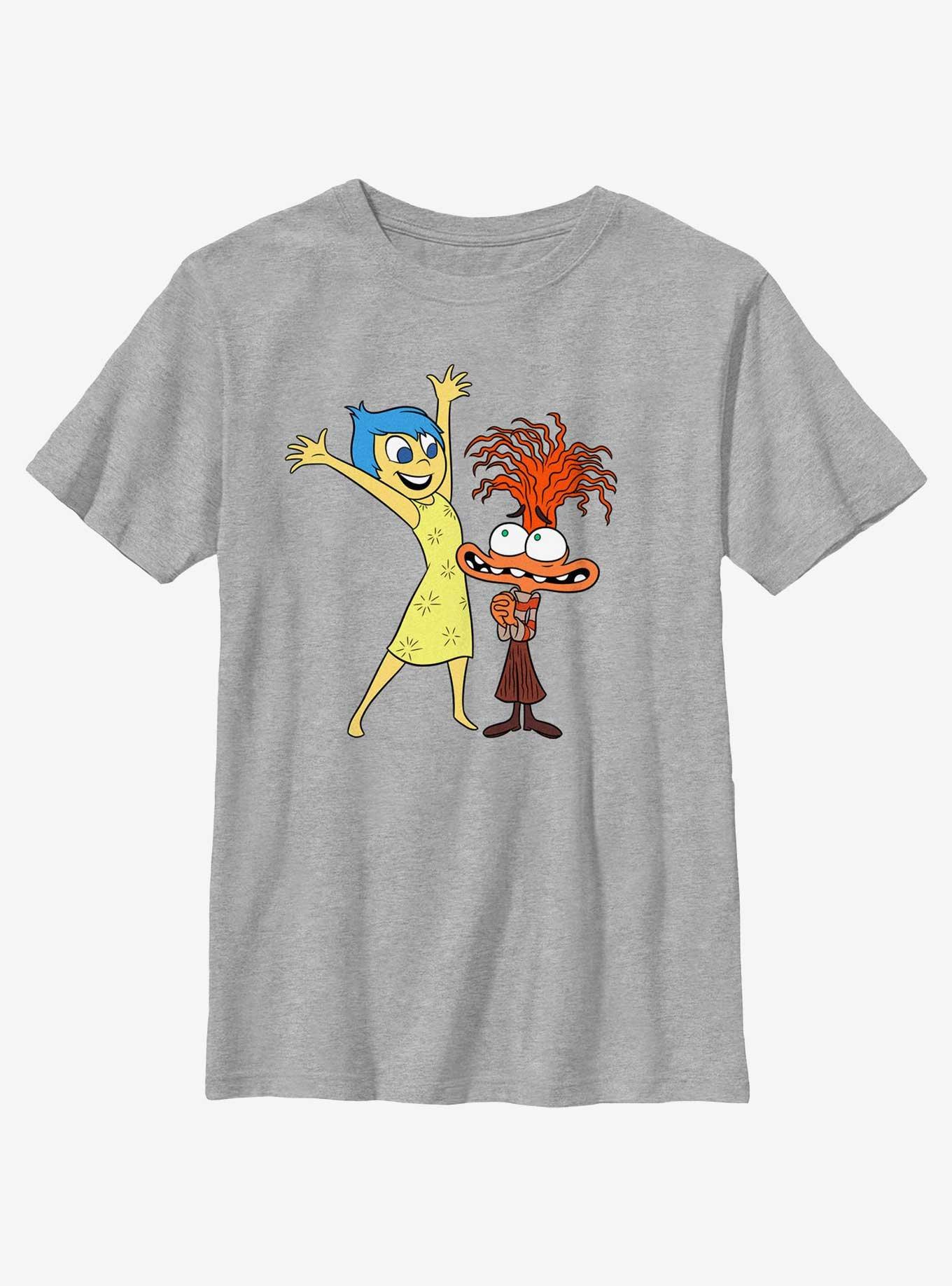 Disney Pixar Inside Out 2 Joy And Anxiety Youth T-Shirt, ATH HTR, hi-res