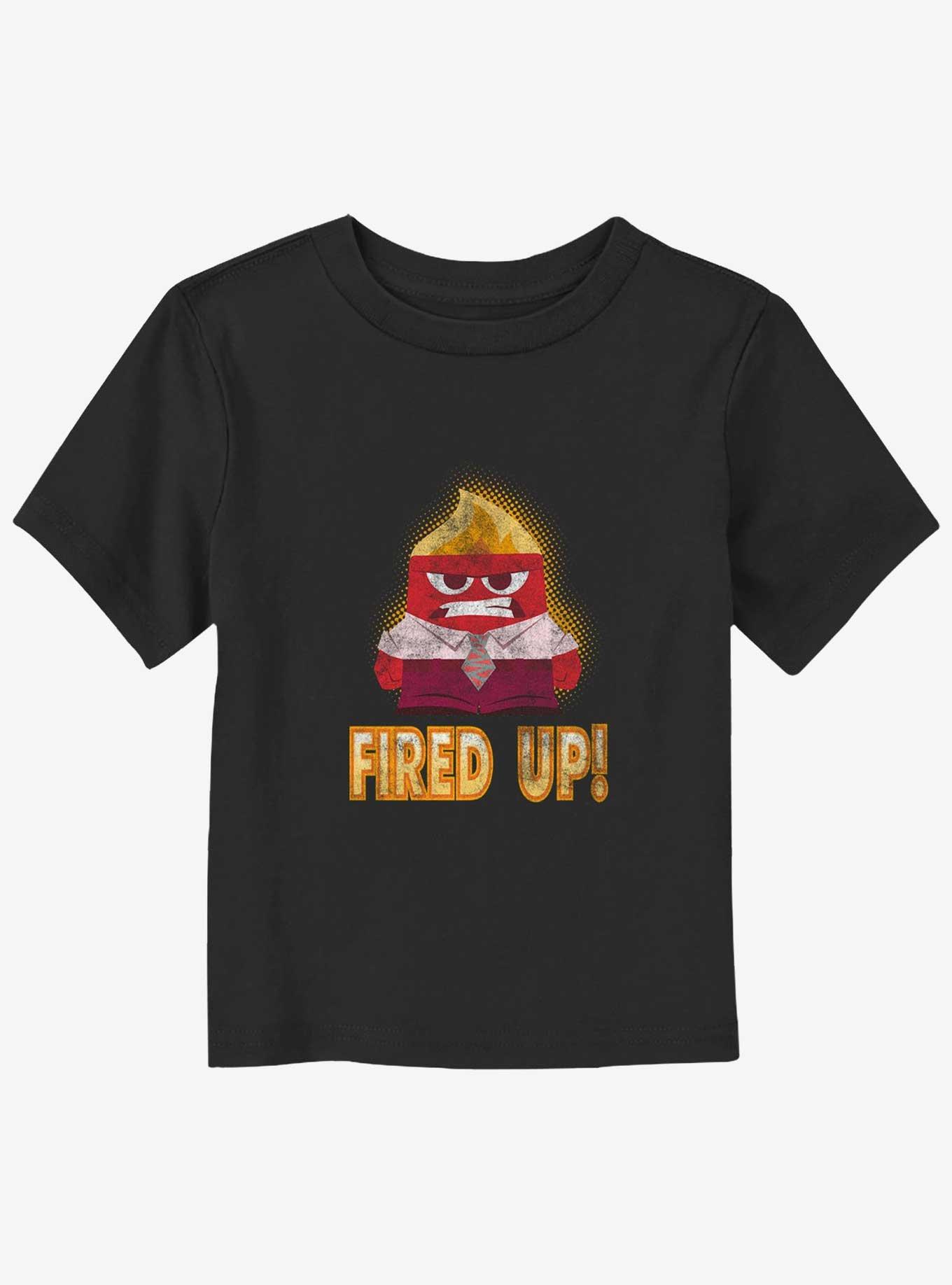 Disney Pixar Inside Out 2 Angry Fired Up Toddler T-Shirt, BLACK, hi-res