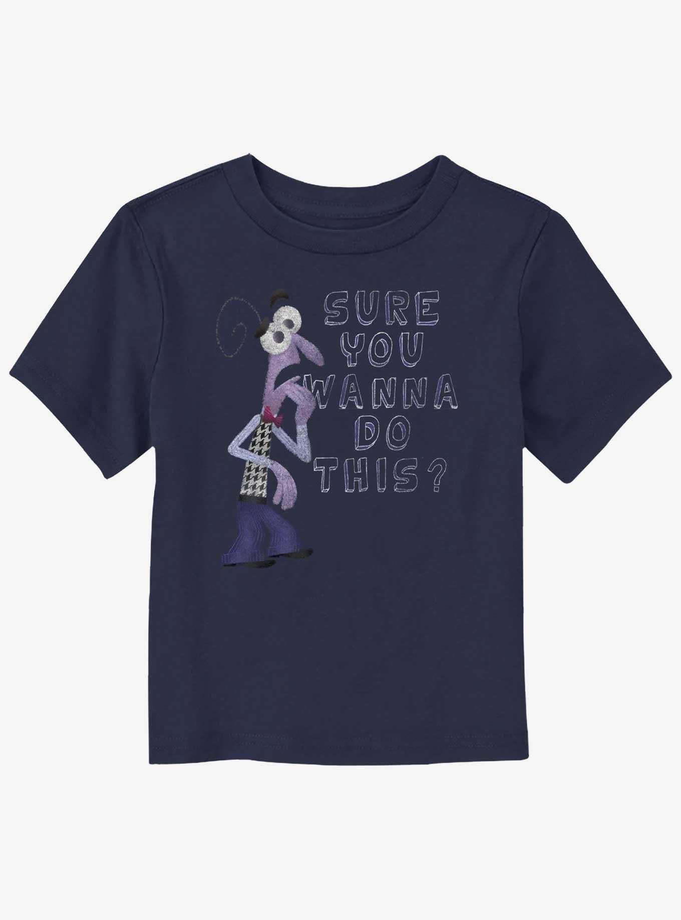 Disney Pixar Inside Out 2 Fear You Sure You Wanna Do This Toddler T-Shirt, NAVY, hi-res