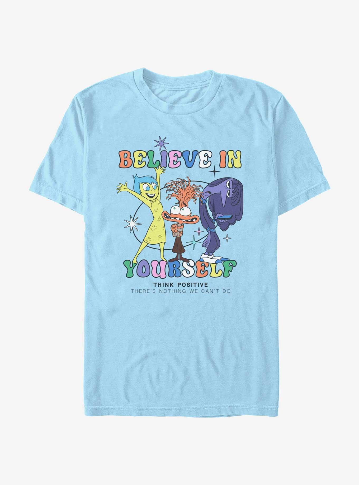 Disney Pixar Inside Out 2 Joy Believe In Yourself T-Shirt, LT BLUE, hi-res