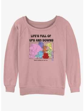 Disney Pixar Inside Out 2 Life's Full Of Ups And Downs Womens Slouchy Sweatshirt, , hi-res