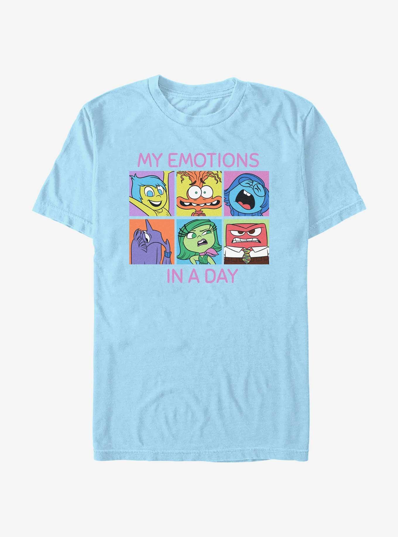 Disney Pixar Inside Out 2 My Emotions In A Day T-Shirt, LT BLUE, hi-res