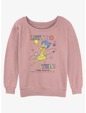 Disney Pixar Inside Out 2 Let's Do This Joy Womens Slouchy Sweatshirt, , hi-res