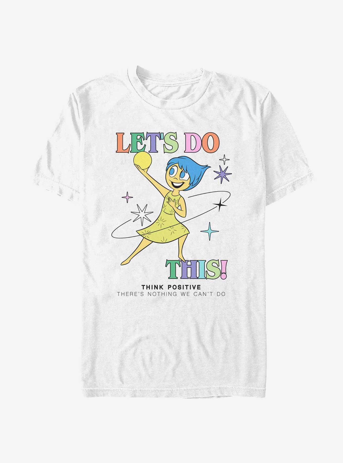 Disney Pixar Inside Out 2 Let's Do This Joy T-Shirt, WHITE, hi-res