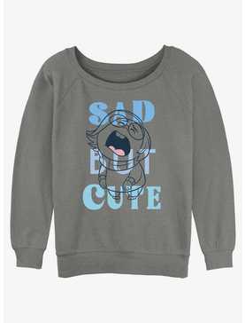 Disney Pixar Inside Out 2 Sad But Cute Womens Slouchy Sweatshirt, , hi-res
