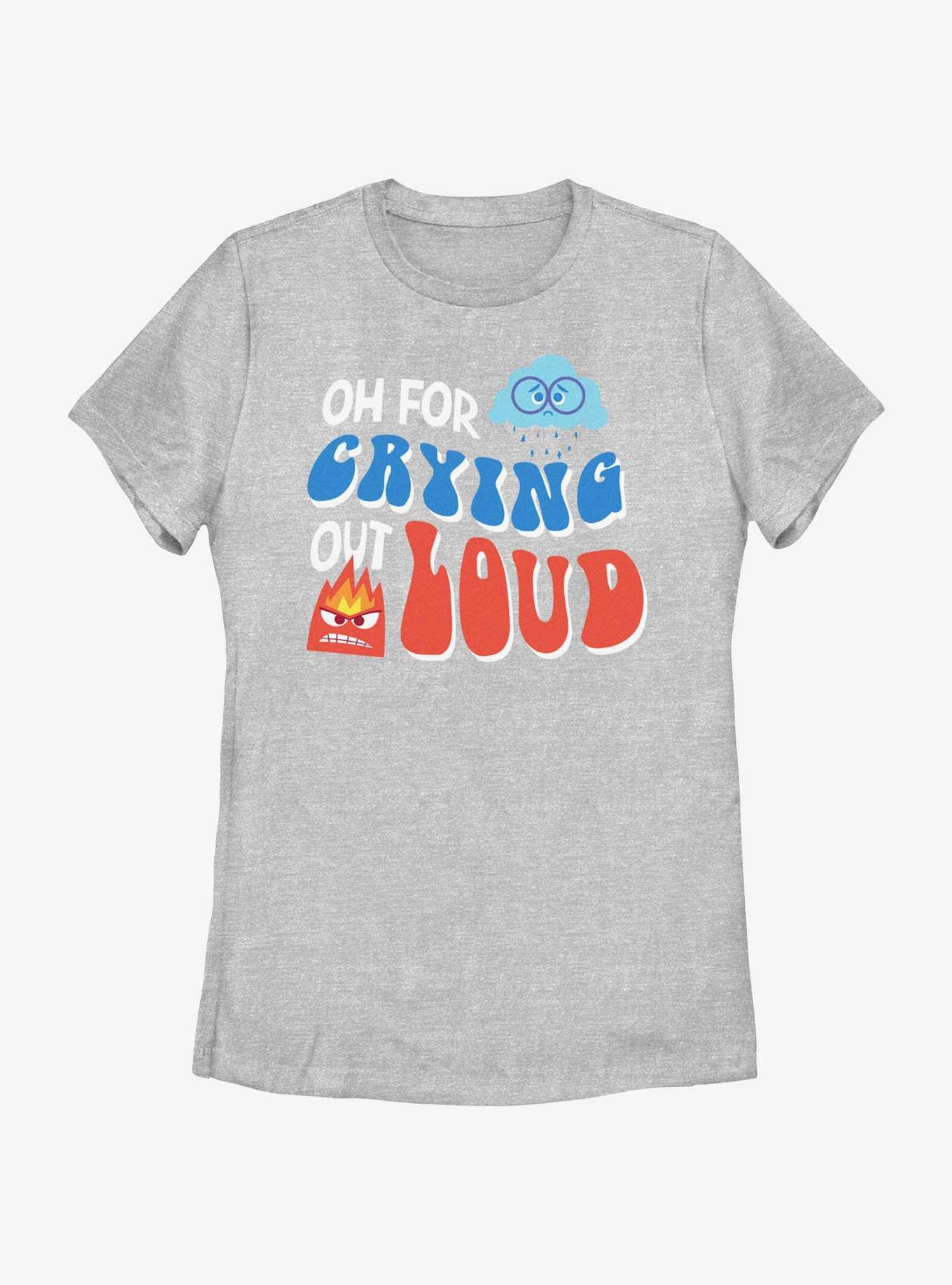 Disney Pixar Inside Out 2 Crying Out Loud Womens T-Shirt, ATH HTR, hi-res