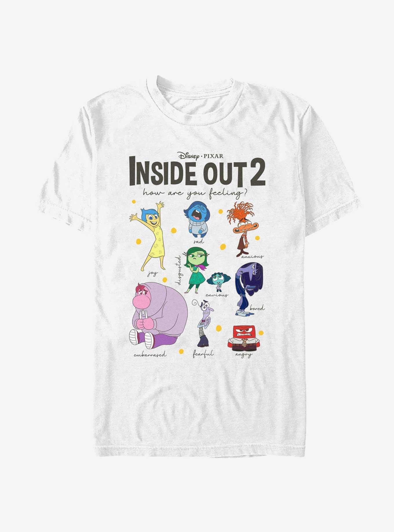 Disney Pixar Inside Out 2 Textbook Of Emotions T-Shirt, WHITE, hi-res