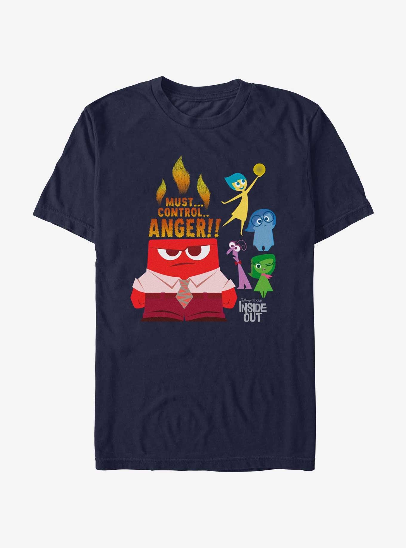Disney Pixar Inside Out 2 Anger Control T-Shirt, NAVY, hi-res