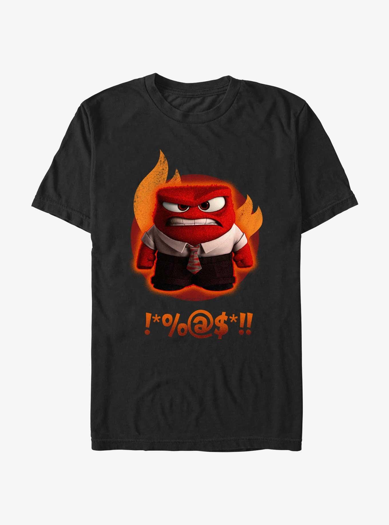 Disney Pixar Inside Out 2 Anger Managed T-Shirt, BLACK, hi-res