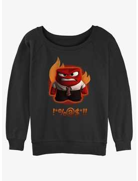 Disney Pixar Inside Out 2 Anger Managed Womens Slouchy Sweatshirt, , hi-res