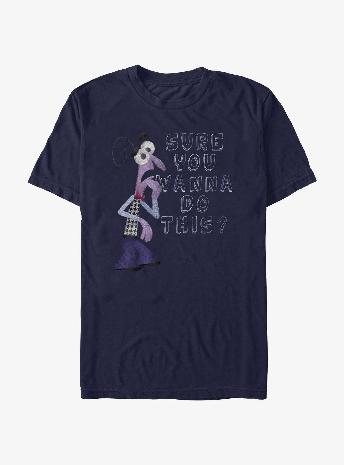 Disney Pixar Inside Out 2 Fear You Sure You Wanna Do This T-Shirt, NAVY, hi-res