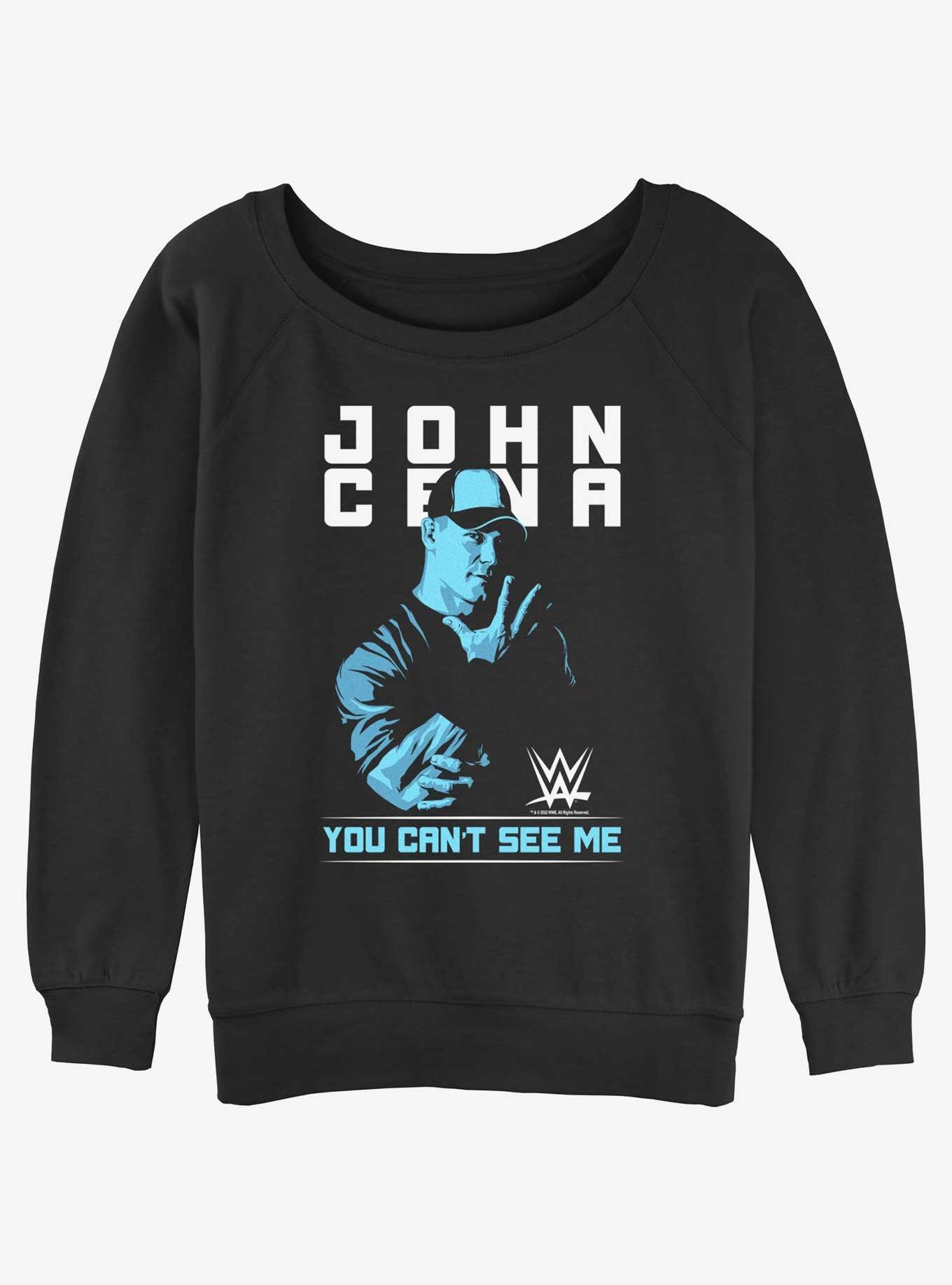 WWE John Cena You Can't See Me Womens Slouchy Sweatshirt, , hi-res