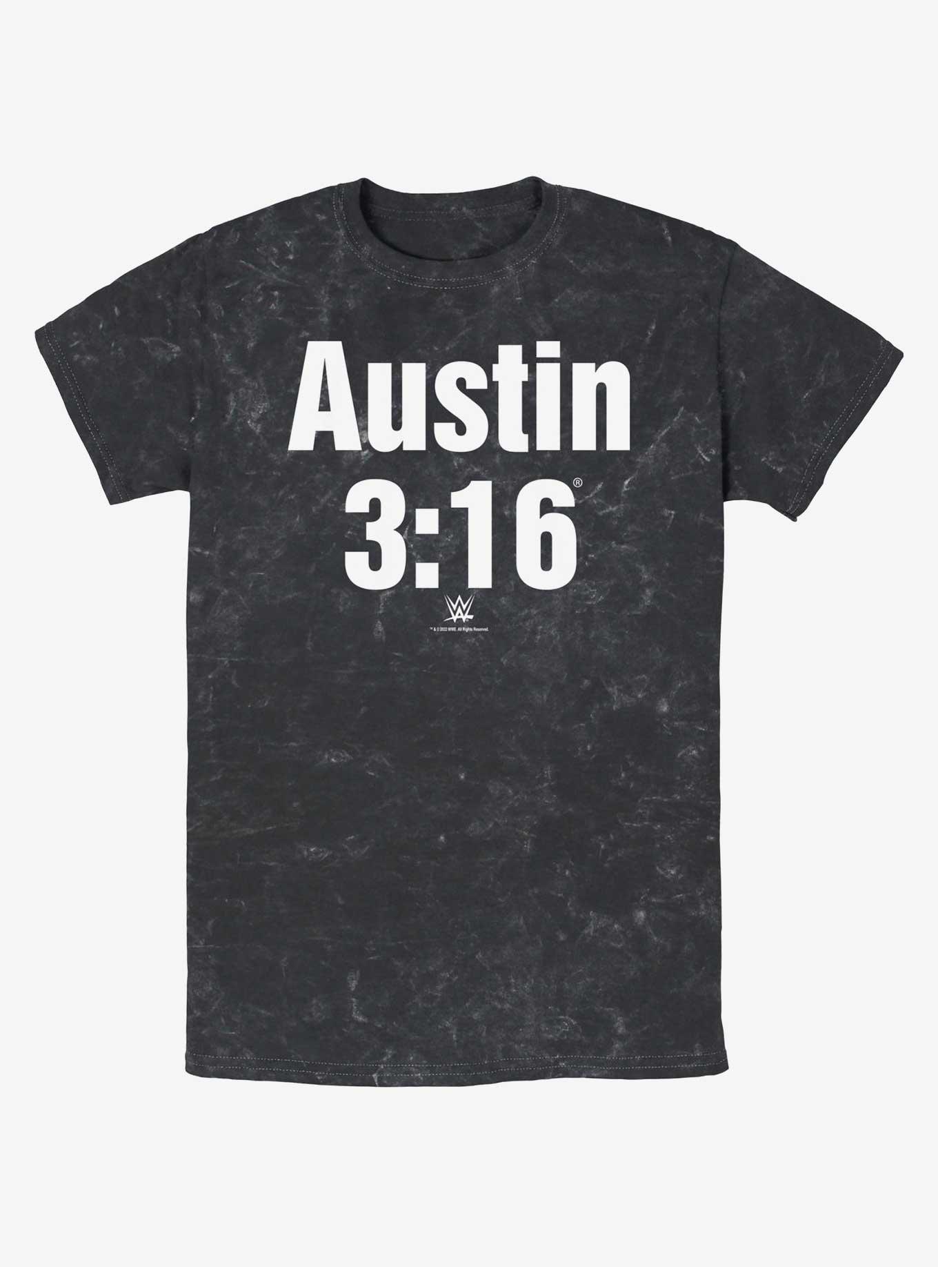 WWE Austin 3:16 Mineral Wash T-Shirt, BLACK, hi-res