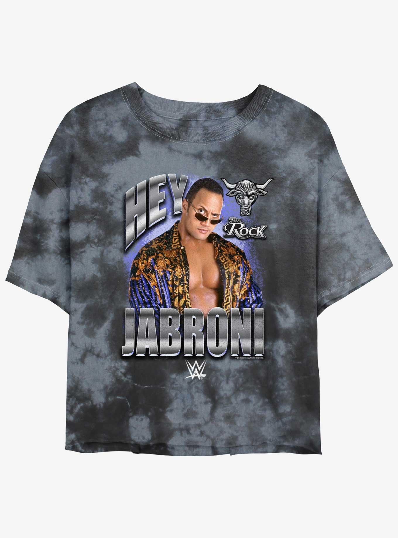 WWE The Rock Jabroni Tie Dye Crop Girls T-Shirt, , hi-res