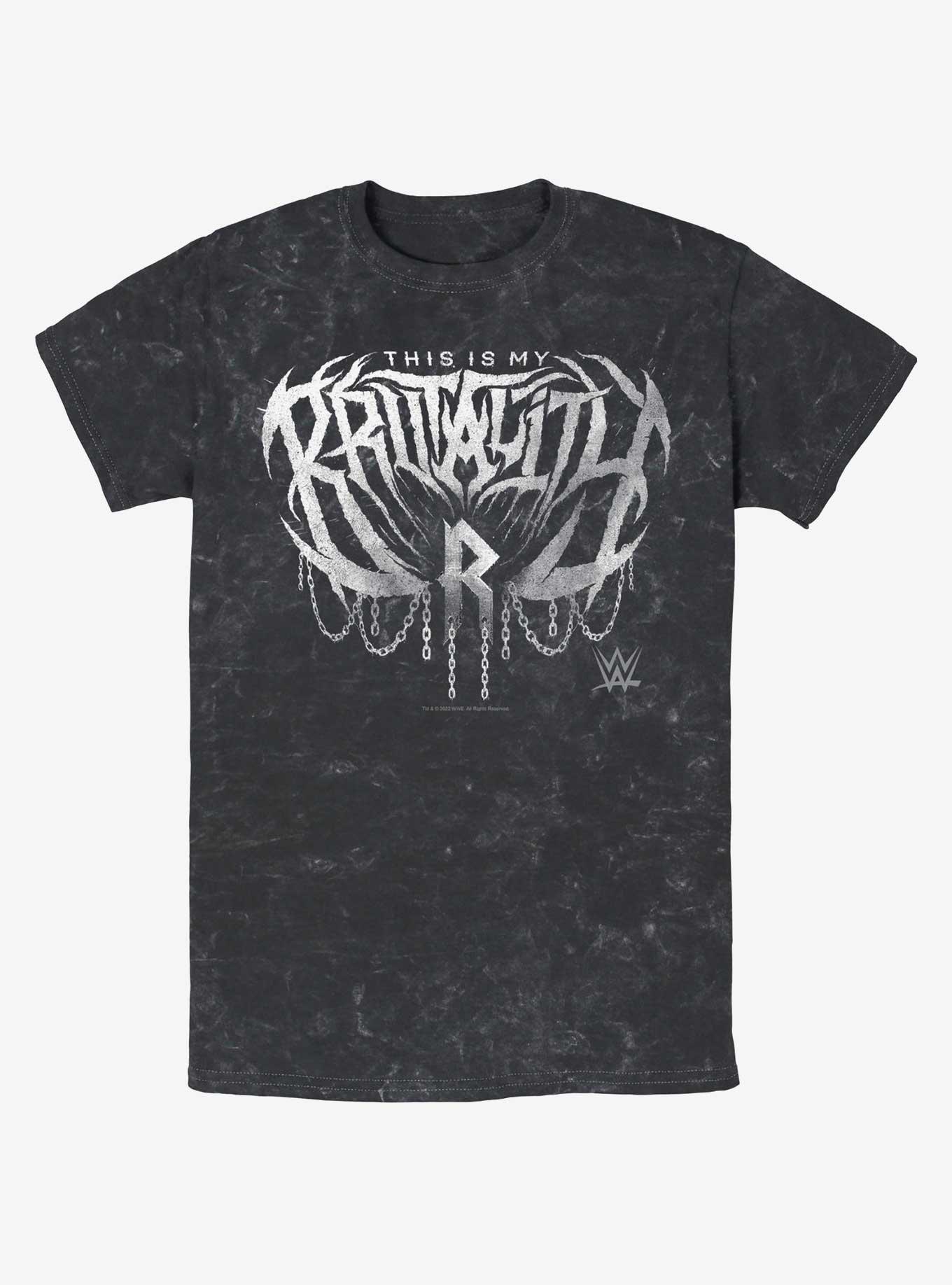 WWE Rhea Ripley My Brutality Mineral Wash T-Shirt, , hi-res