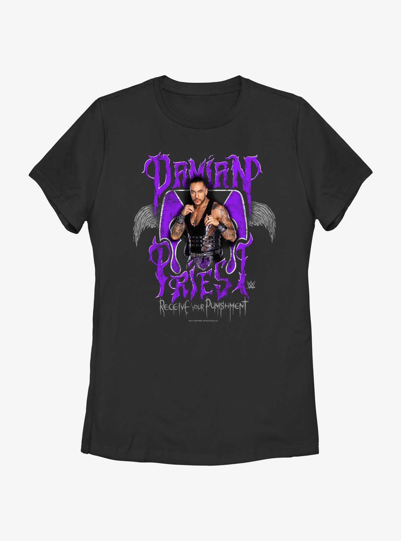 WWE Damian Priest Receive Your Punishment Womens T-Shirt, BLACK, hi-res