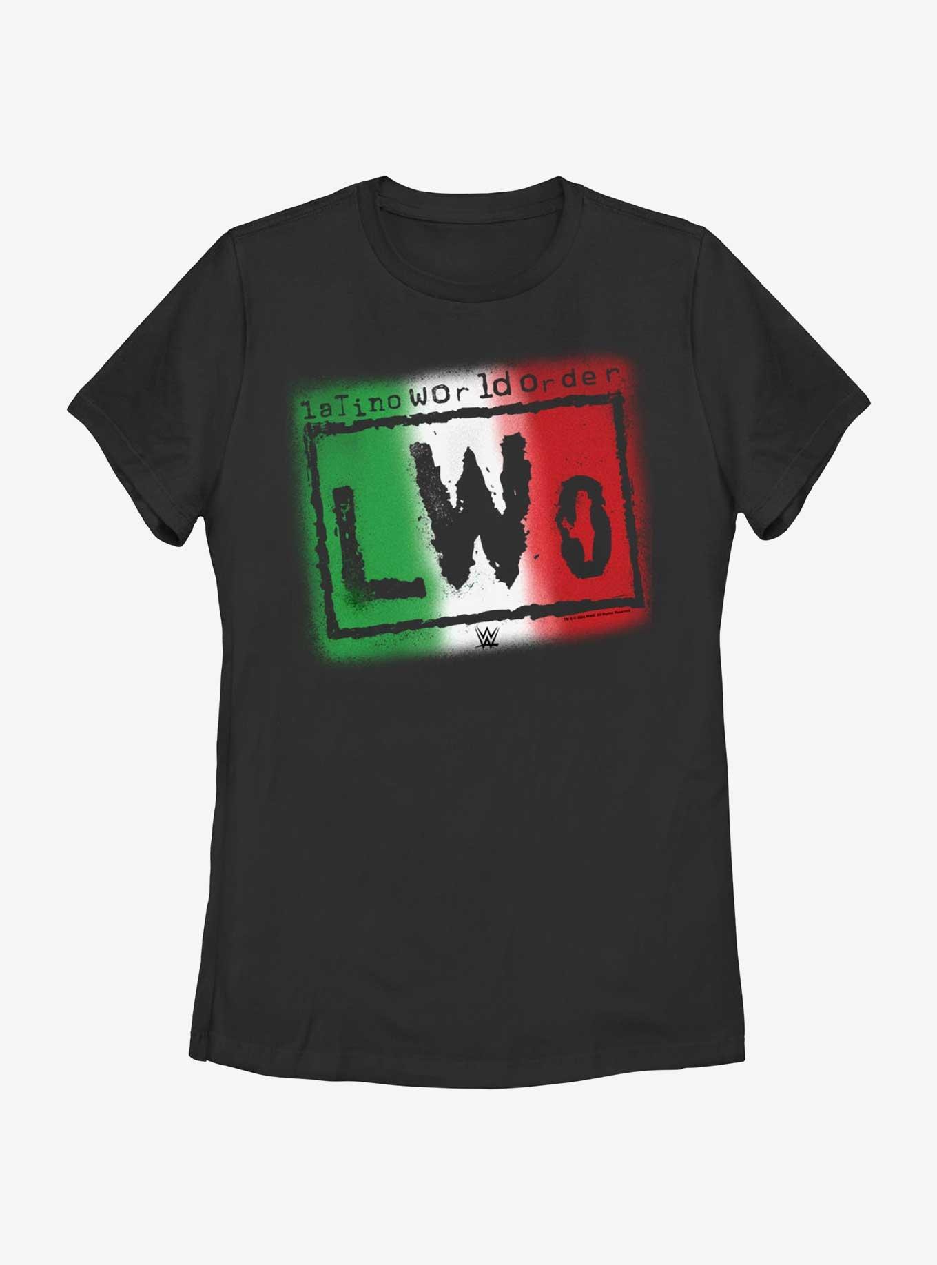 WWE LWO Latino World Order Logo Womens T-Shirt, BLACK, hi-res