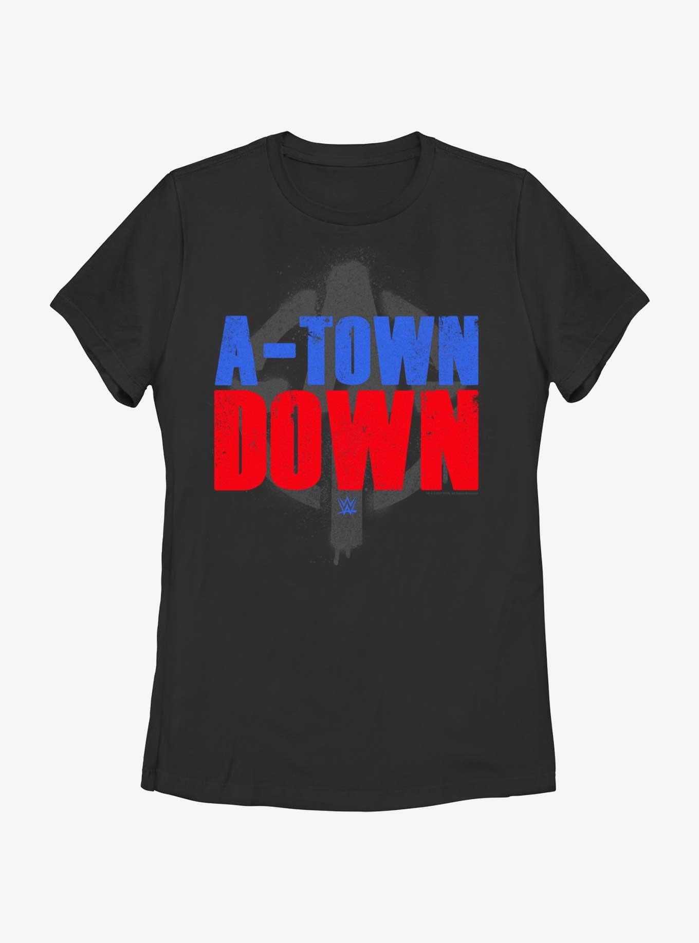 WWE Austin Theory A Town Down Womens T-Shirt, BLACK, hi-res