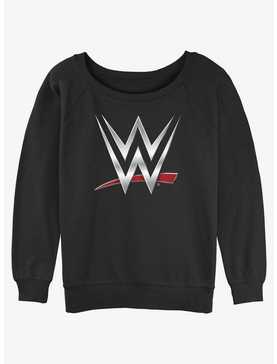 WWE Chrome Logo Girls Slouchy Sweatshirt, , hi-res