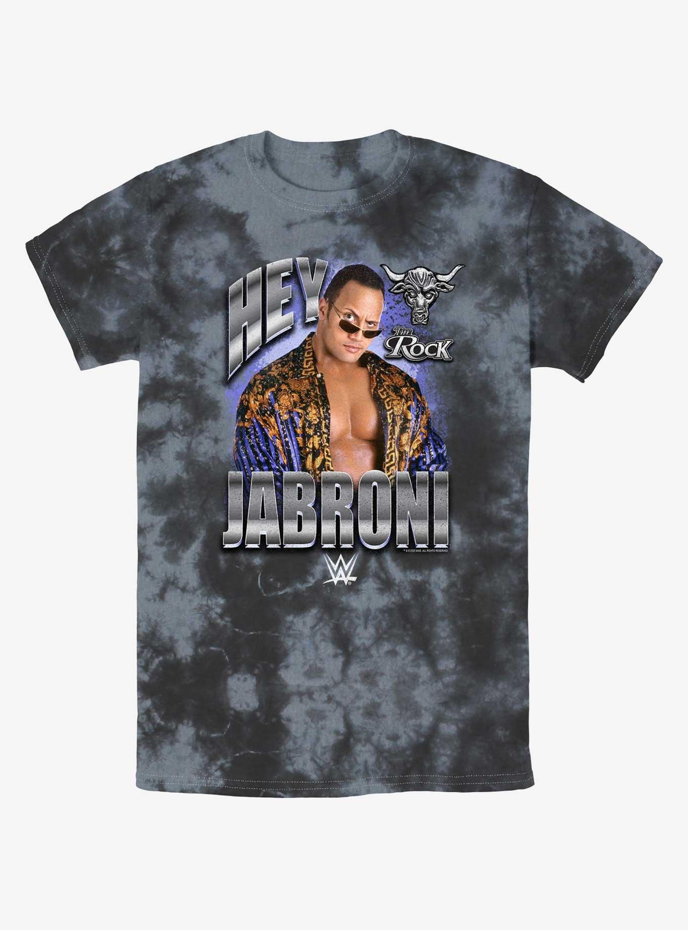 WWE The Rock Jabroni Tie-Dye T-Shirt, BLKCHAR, hi-res
