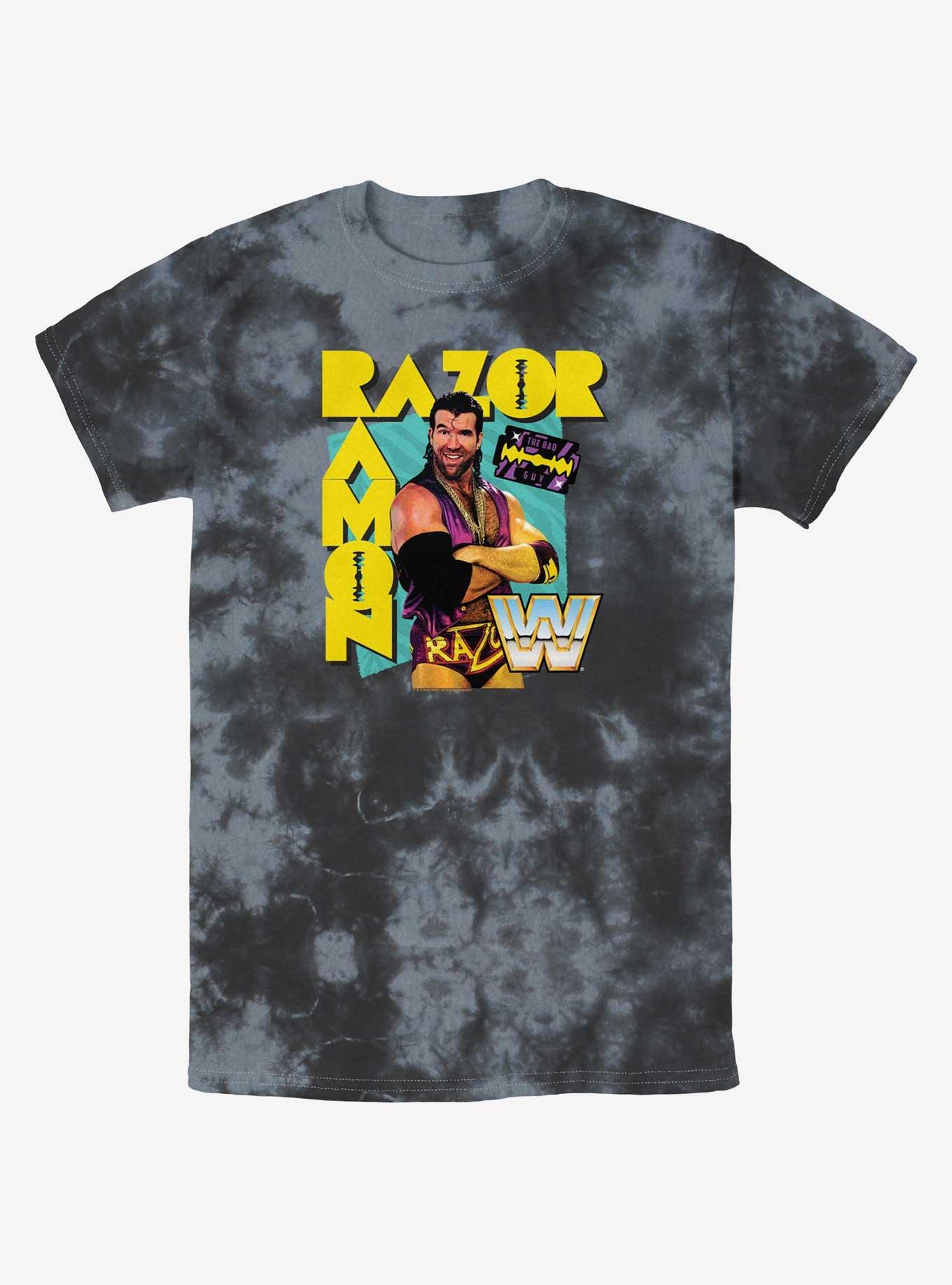 WWE Razor Ramon Hype Tie-Dye T-Shirt, BLKCHAR, hi-res