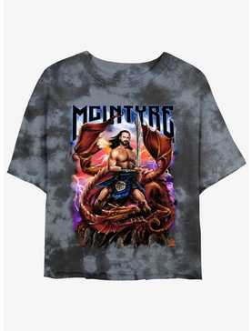 WWE Drew McIntyre Dragon Tie Dye Crop Girls T-Shirt, , hi-res