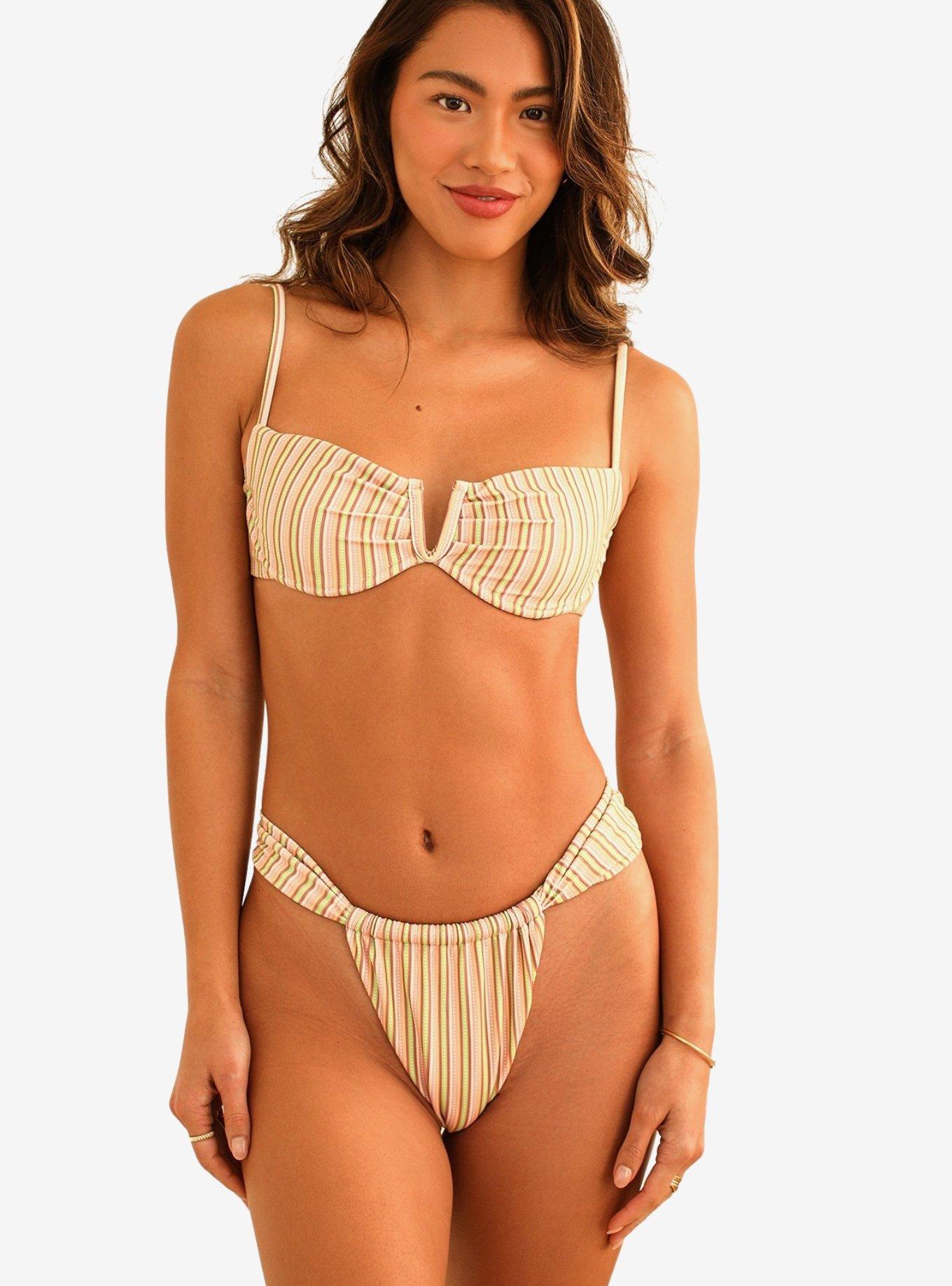 Dippin' Daisy's Diana Underwire Swim Top Nostalgia Stripe, MULTI, hi-res