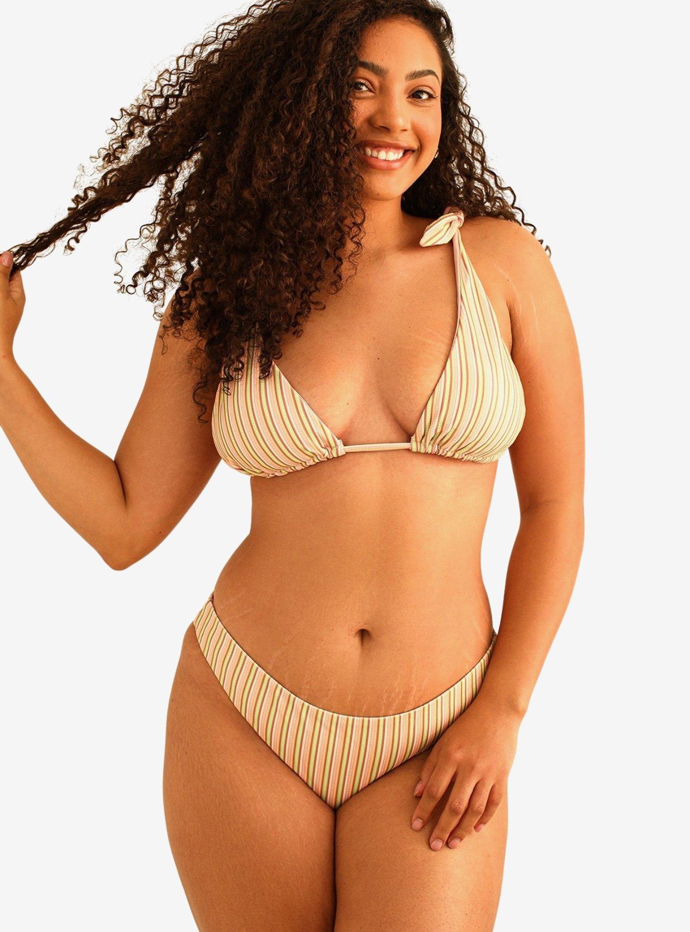Dippin' Daisy's Palma Scrunch Back Cheeky Swim Bottom Nostalgia Stripe, , hi-res