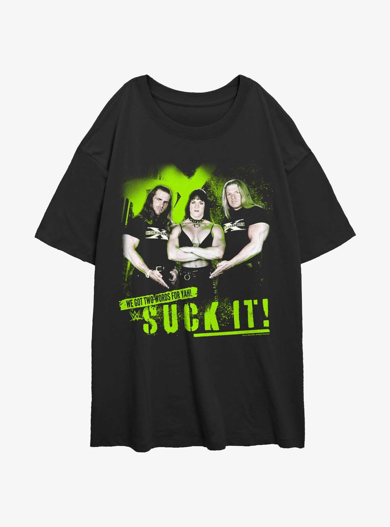 WWE Two Words For Ya Womens Oversized T-Shirt, , hi-res