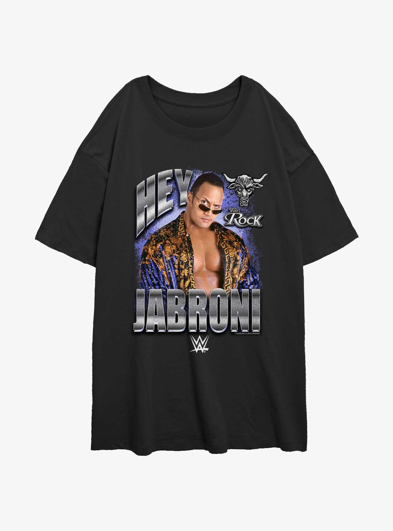 WWE The Rock Jabroni Womens Oversized T-Shirt, , hi-res