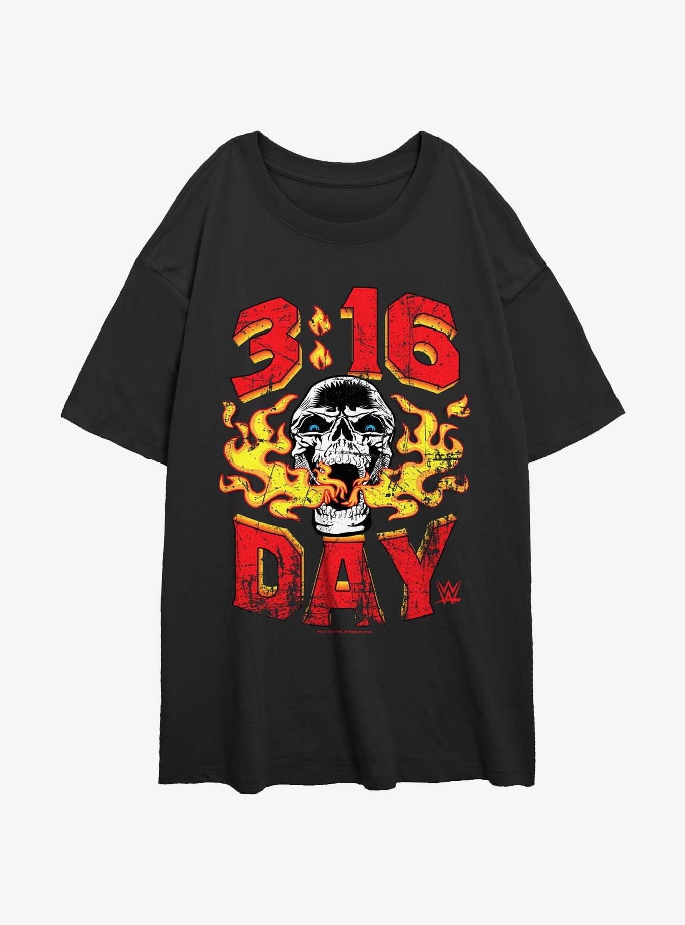 WWE 3:16 Day Stone Cold Steve Austin Womens Oversized T-Shirt, , hi-res