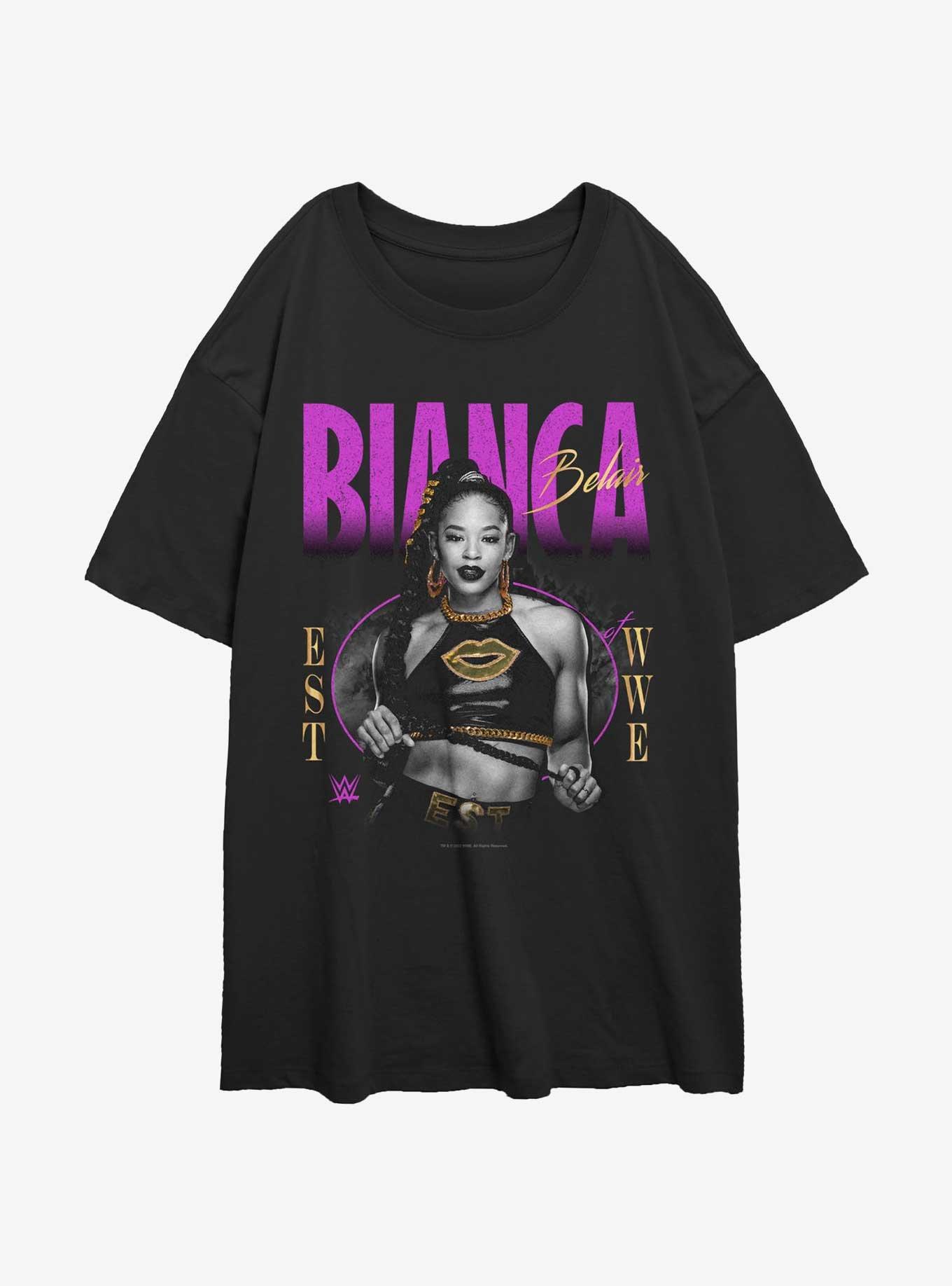 WWE Bianca Belair Bling Womens Oversized T-Shirt, , hi-res