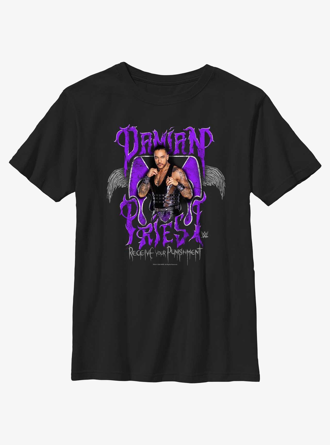 WWE Damian Priest Receive Your Punishment Youth T-Shirt, , hi-res