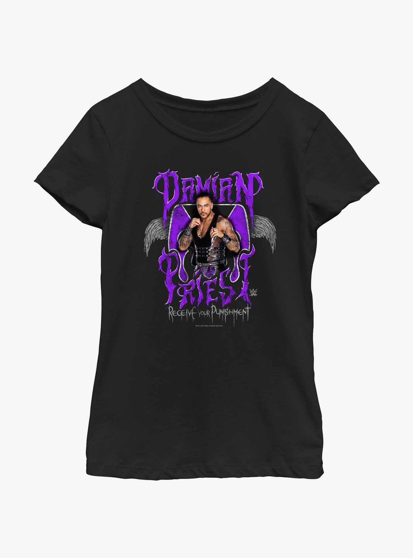 WWE Damian Priest Receive Your Punishment Youth Girls T-Shirt, , hi-res