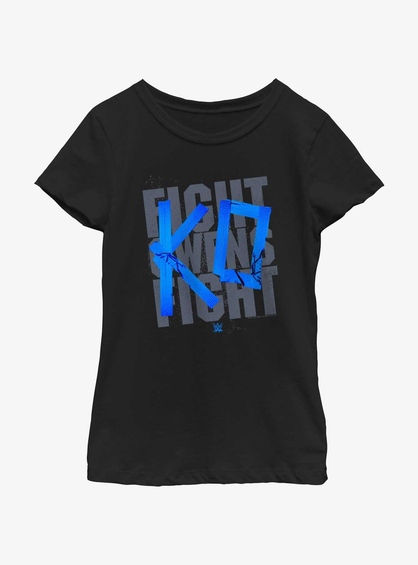 WWE Kevin Owens Fight Owens Fight KO Youth Girls T-Shirt, BLACK, hi-res