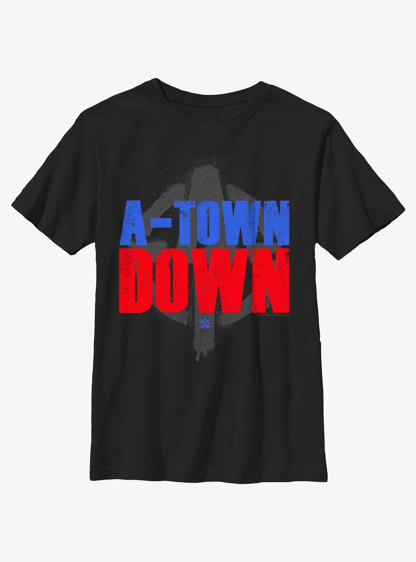 WWE Austin Theory A Town Down Youth T-Shirt, BLACK, hi-res