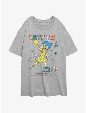 Disney Pixar Inside Out 2 Let's Do This Joy Womens Oversized T-Shirt, , hi-res