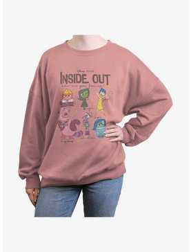 Disney Pixar Inside Out 2 All The Feels Womens Oversized Sweatshirt, , hi-res