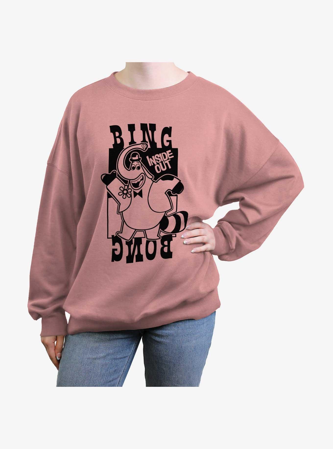 Disney Pixar Inside Out 2 Bing Bong Womens Oversized Sweatshirt, DESERTPNK, hi-res