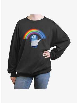Disney Pixar Inside Out 2 Sadness Cheer Up Womens Oversized Sweatshirt, , hi-res