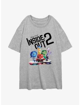 Disney Pixar Inside Out 2 Movie Poster Womens Oversized T-Shirt, , hi-res