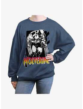 Wolverine Claw Marks Womens Oversized Sweatshirt, , hi-res