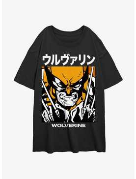 Wolverine Kanji Rage Womens Oversized T-Shirt, , hi-res