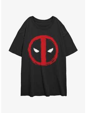 Marvel Deadpool Chalk Evil Eye Womens Oversized T-Shirt, , hi-res