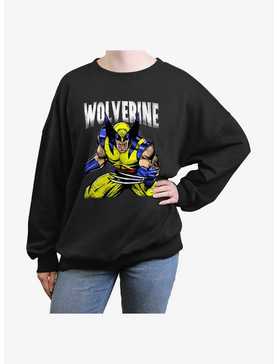 Wolverine Rage On Womens Oversized Sweatshirt, , hi-res