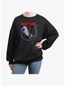 Marvel Deadpool Unicorns Forever Womens Oversized Sweatshirt, , hi-res
