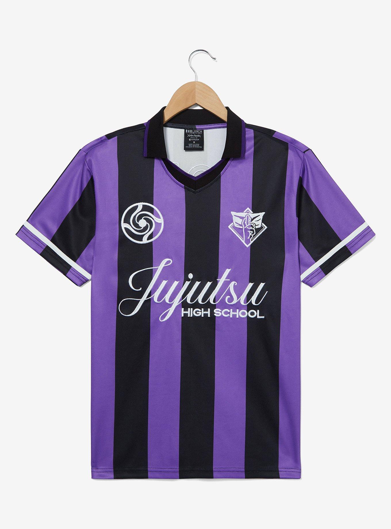 Jujutsu Kaisen Satoru Gojo Striped Soccer Jersey — BoxLunch Exclusive, STRIPE - MULTI, hi-res